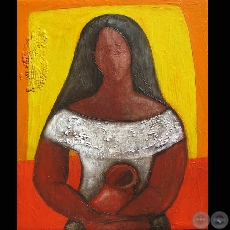 VENDEDORA DE VASIJAS - Obra de Ofelia Fisman - Año 2008